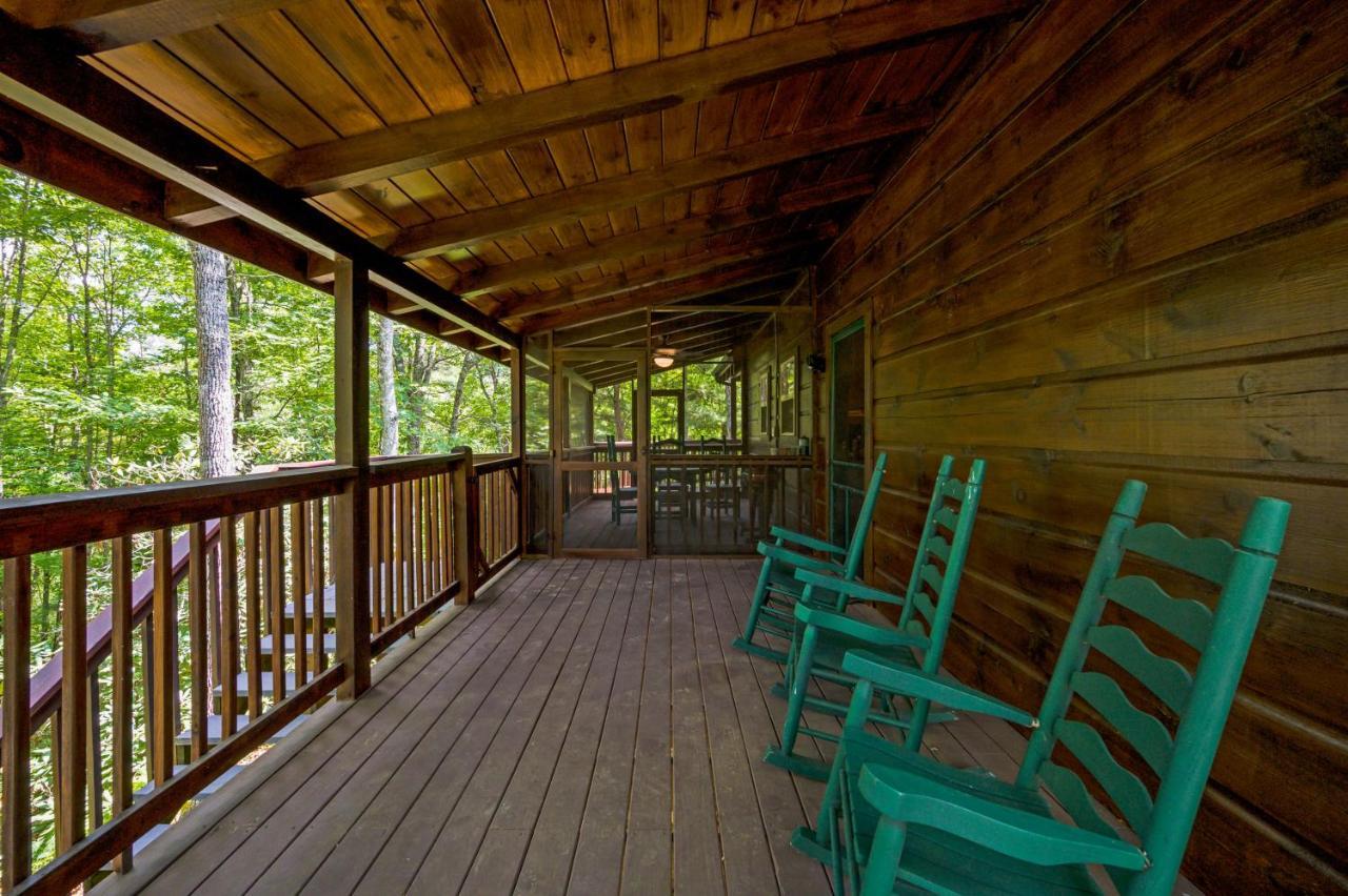 Gypsy Road - Privacy! Log Cabin With Hot Tub, Wifi, Directv And Arcade เซอเวียร์วีล ภายนอก รูปภาพ